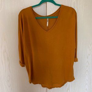 Comfy orange long sleeve shirt